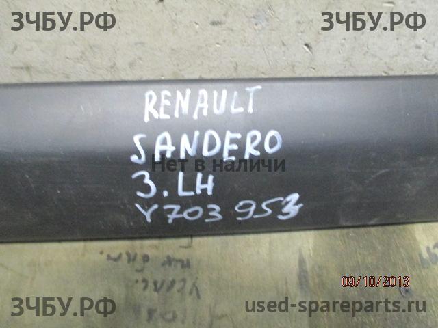 Renault Sandero 1 Молдинг двери задней левой