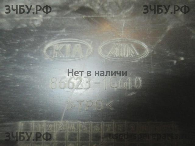 KIA Rio 2 Юбка заднего бампера