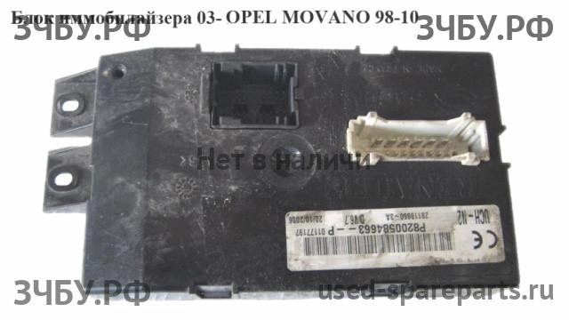 Opel Movano A Блок иммобилайзера