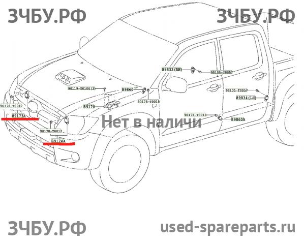 Toyota Hi Lux (3) Pick Up Датчик удара AIR BAG (SRS)