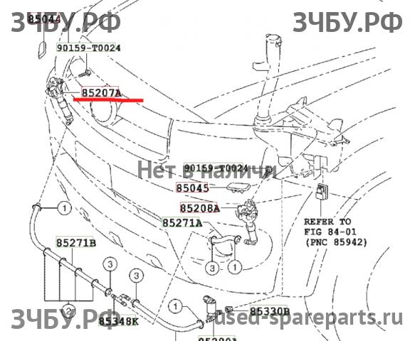 Toyota Hi Lux (3) Pick Up Форсунка омывателя фары правая