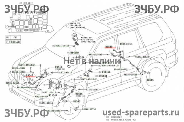 Toyota Land Cruiser 120 (PRADO) Датчик ABS задний