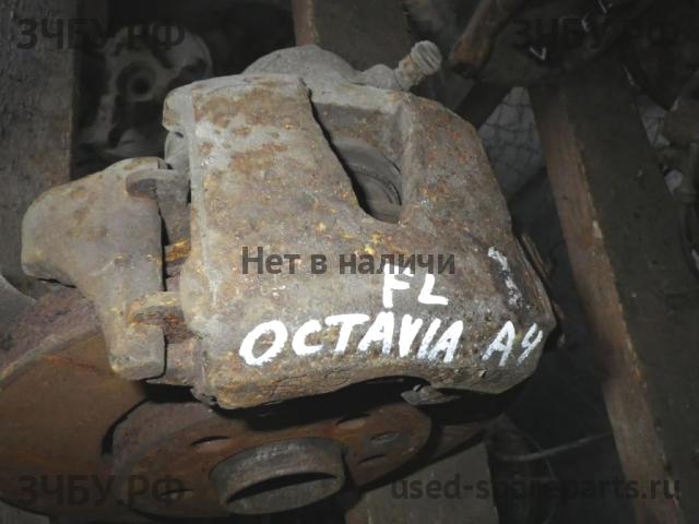 Skoda Octavia 2 (A4) Суппорт передний левый (в сборе со скобой)